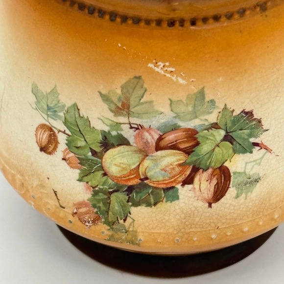 Vintage 60s-70s Transferware Pitcher Fruit Creamer MCM Harvest‎ - Picture 4 of 10